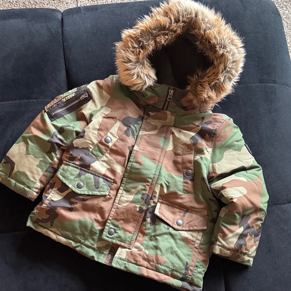 Polo by Ralph Lauren Camouflage Jacket with Logo Patch
